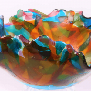 Mark Benne Marks Glass Fusion schaal Vulcano